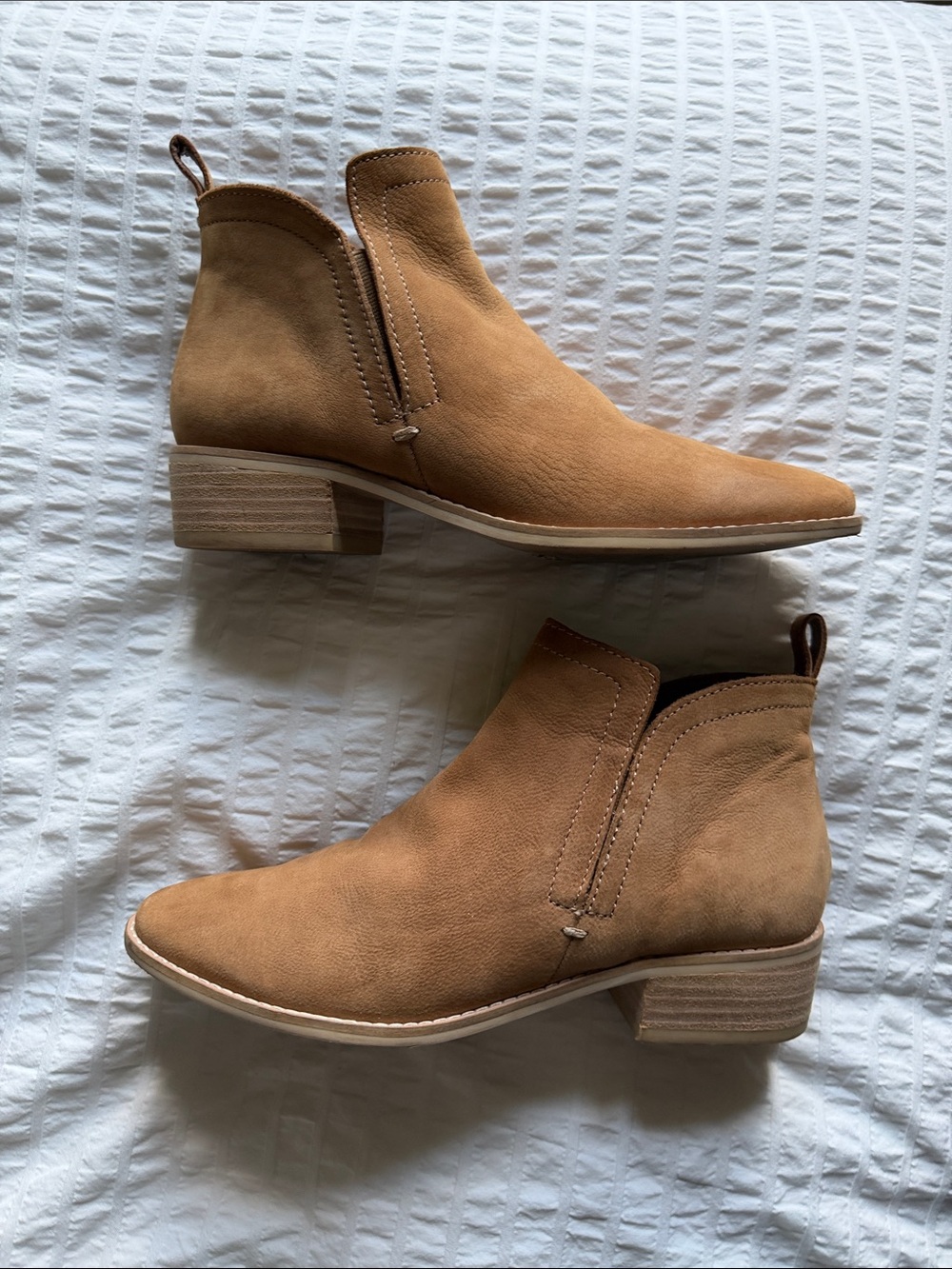 Dolce Vita Tan Suede Ankle Booties
